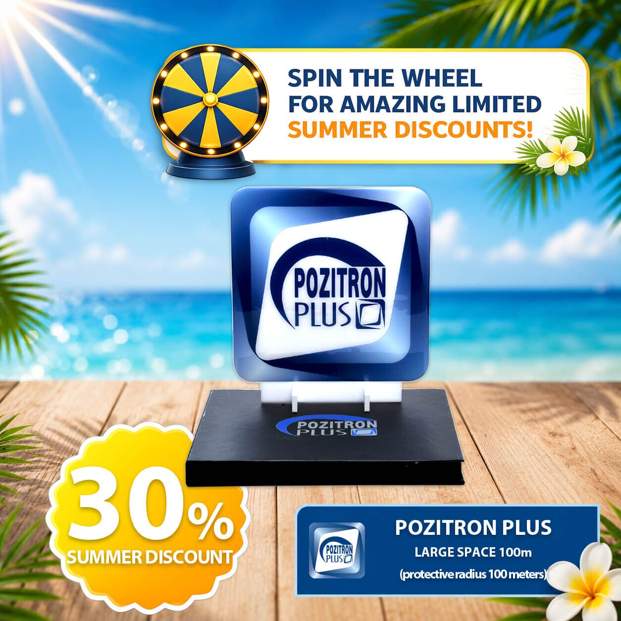 POZITRON PLUS 100m – LARGE SPACE (HOTELS, BUILDINGS...)